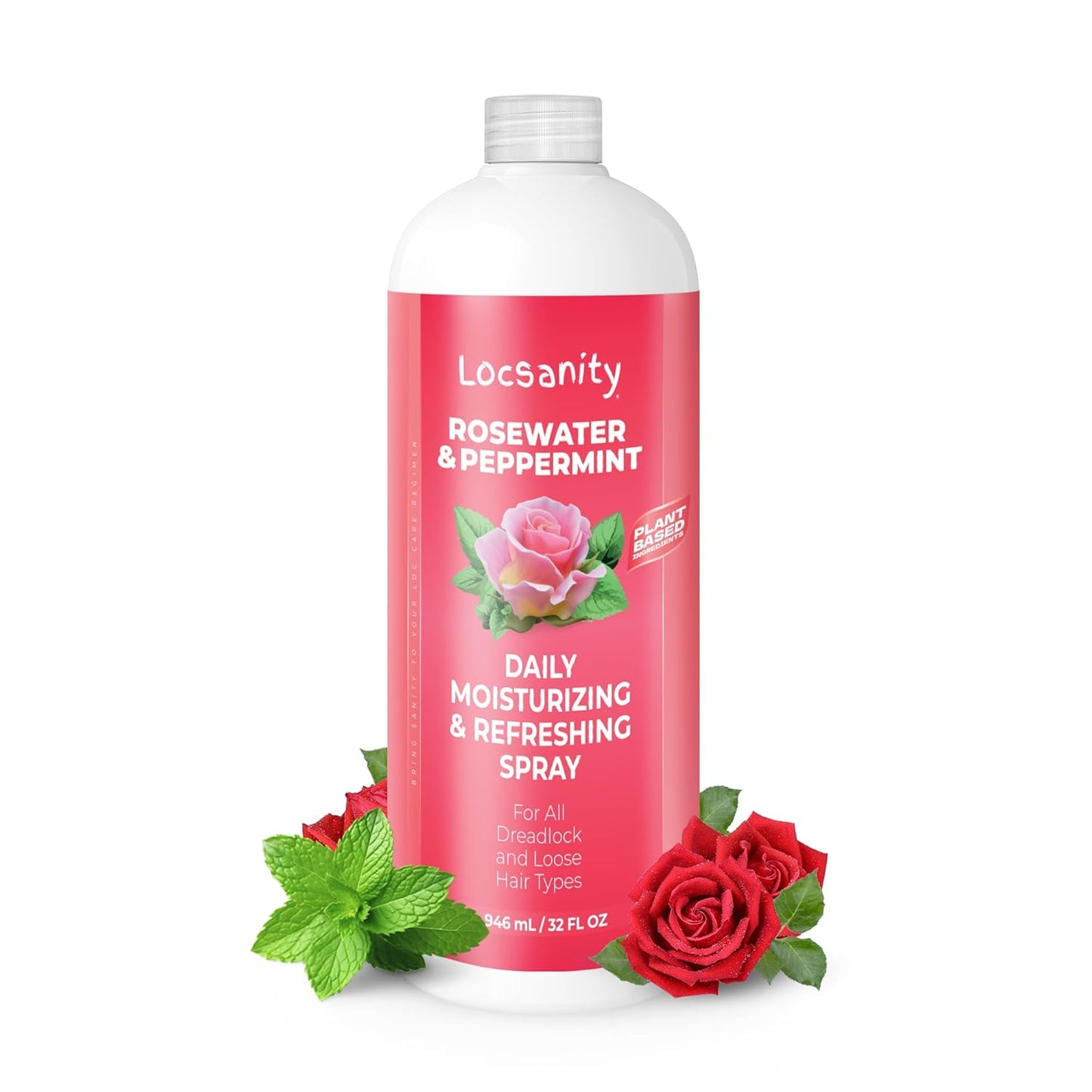 Rosewater and Peppermint Daily Moisturizing Spray for Locs