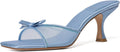 Mostrin Kitten Heels for Women Round Toe Bow Mules - Classic 3in Heel