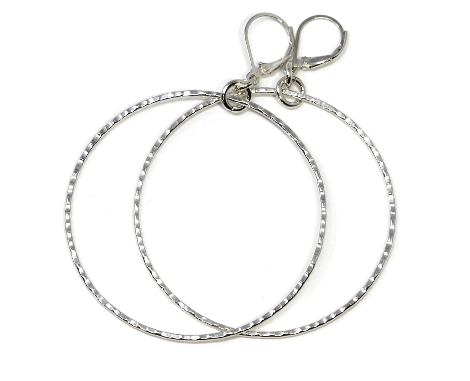 Salish Sea Inspirations Sterling Silver Hoop Earrings with Polish