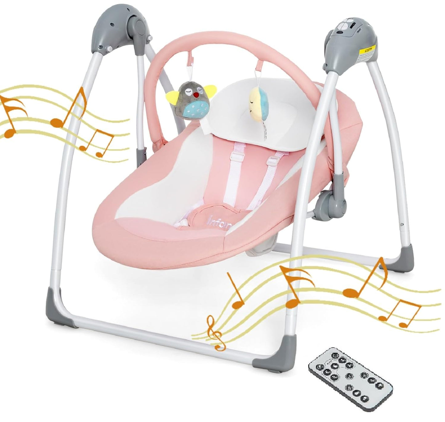 INFANS Baby Swing for Infants - Portable Electric Rocker