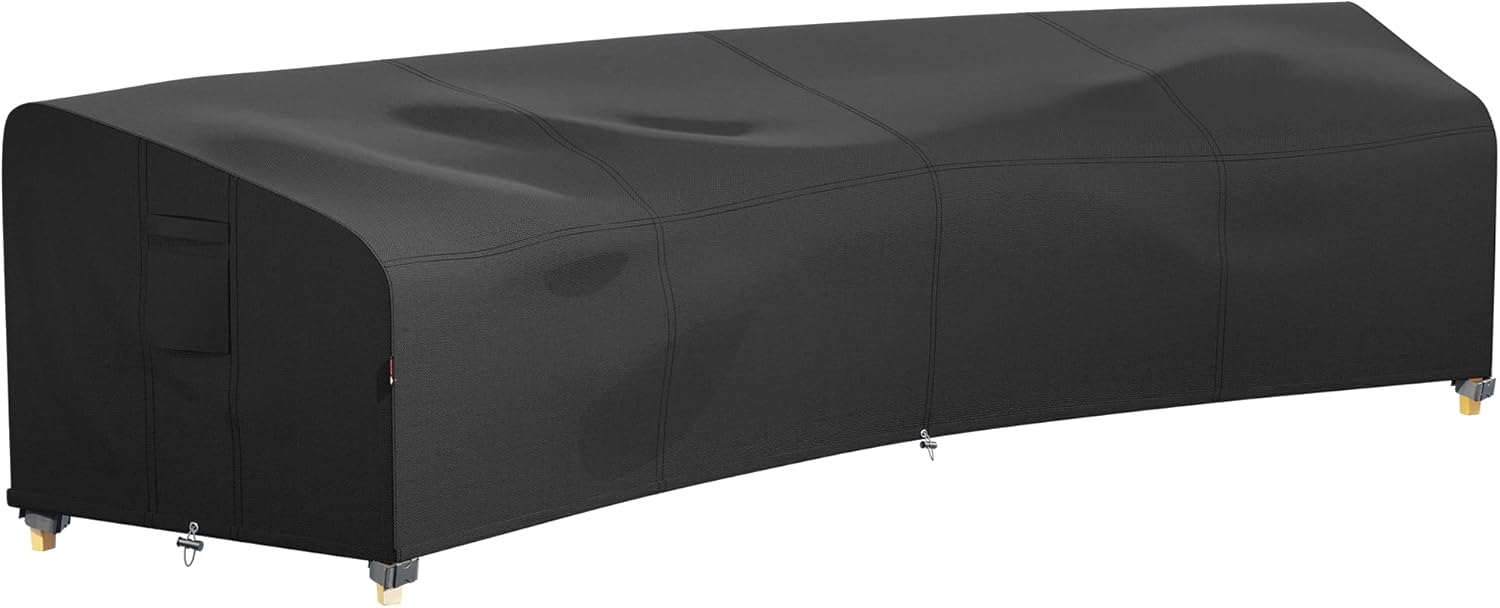 iBirdie Outdoor Sectional Cover for 190in Back Curved Sofa