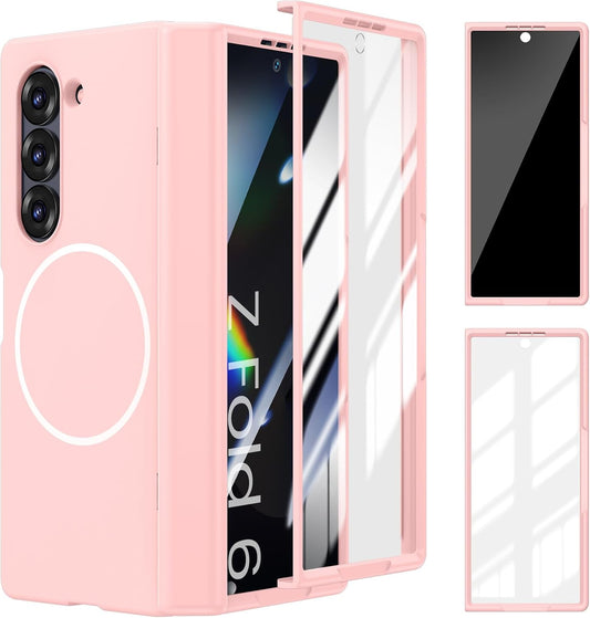 Magnetic Case for Samsung Galaxy Z Fold 6 with Privacy Protector