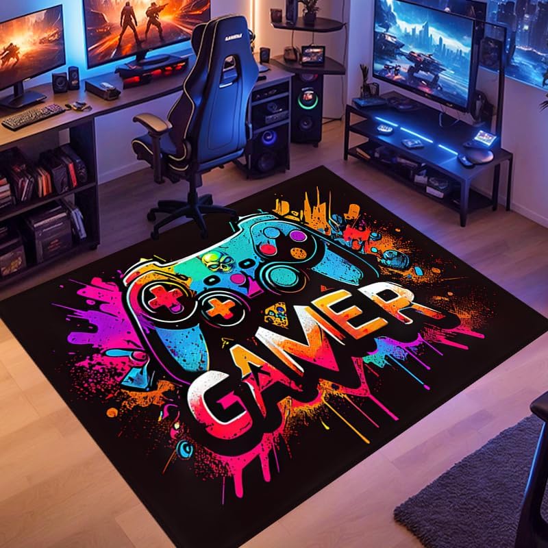 Controller Design Gamer Rug - Enhance Gaming Setup