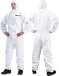 Hazmat Suit Disposable Coverall for Men & Women - Large Size