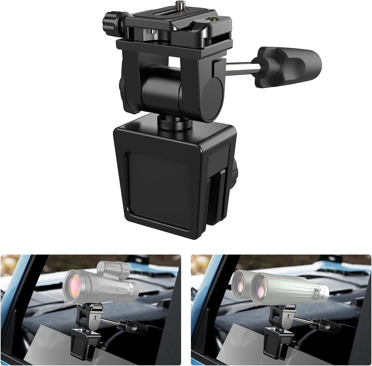 APEXEL CNC Aluminum Car Window Mount for Spotting Scope Use