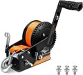 METOWARE 3500LBs Boat Trailer Winch with 33 ft Strap - Strong Tow