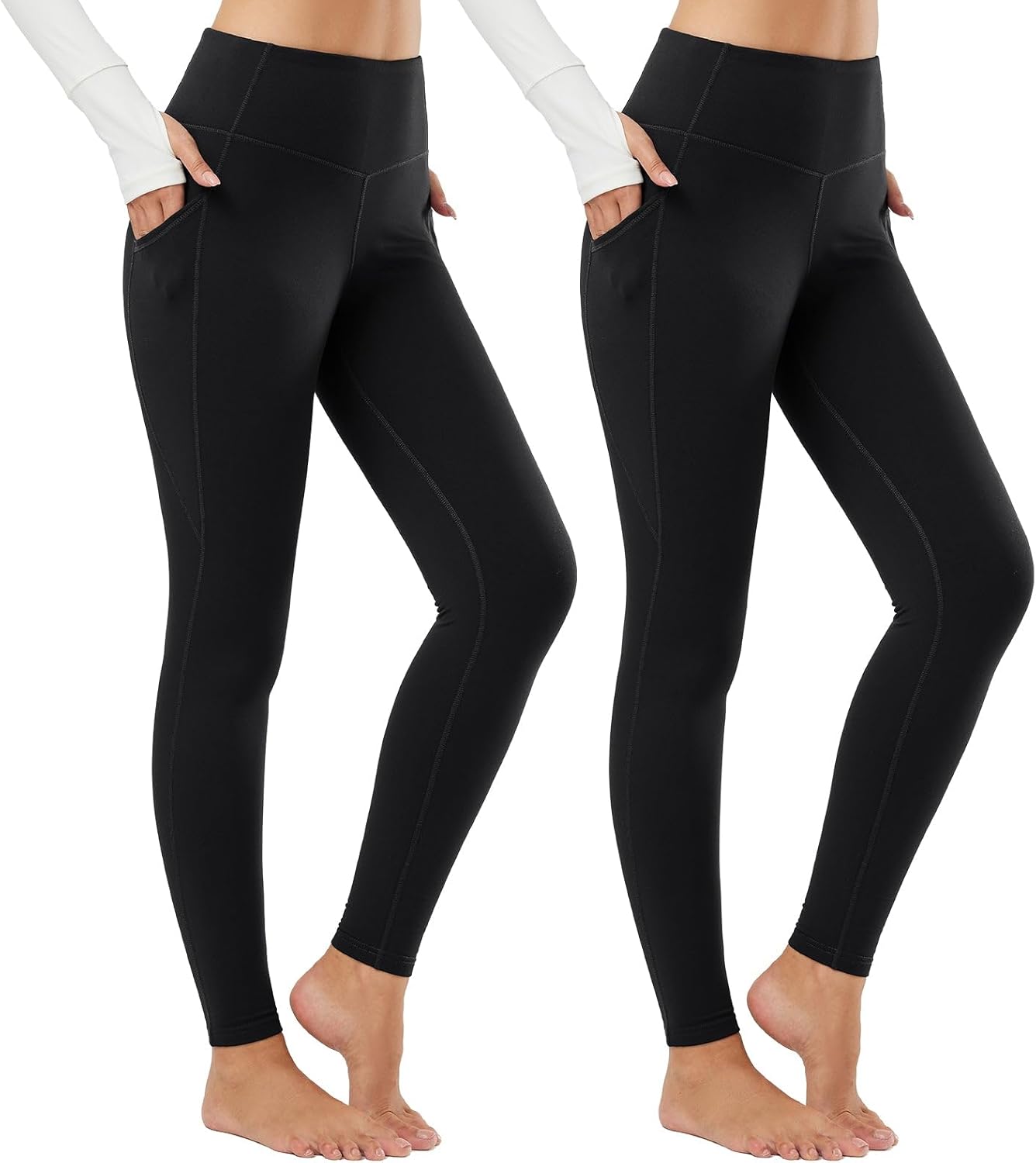 Baleaf Women's Fleece Lined Leggings for Cold Weather Comfort