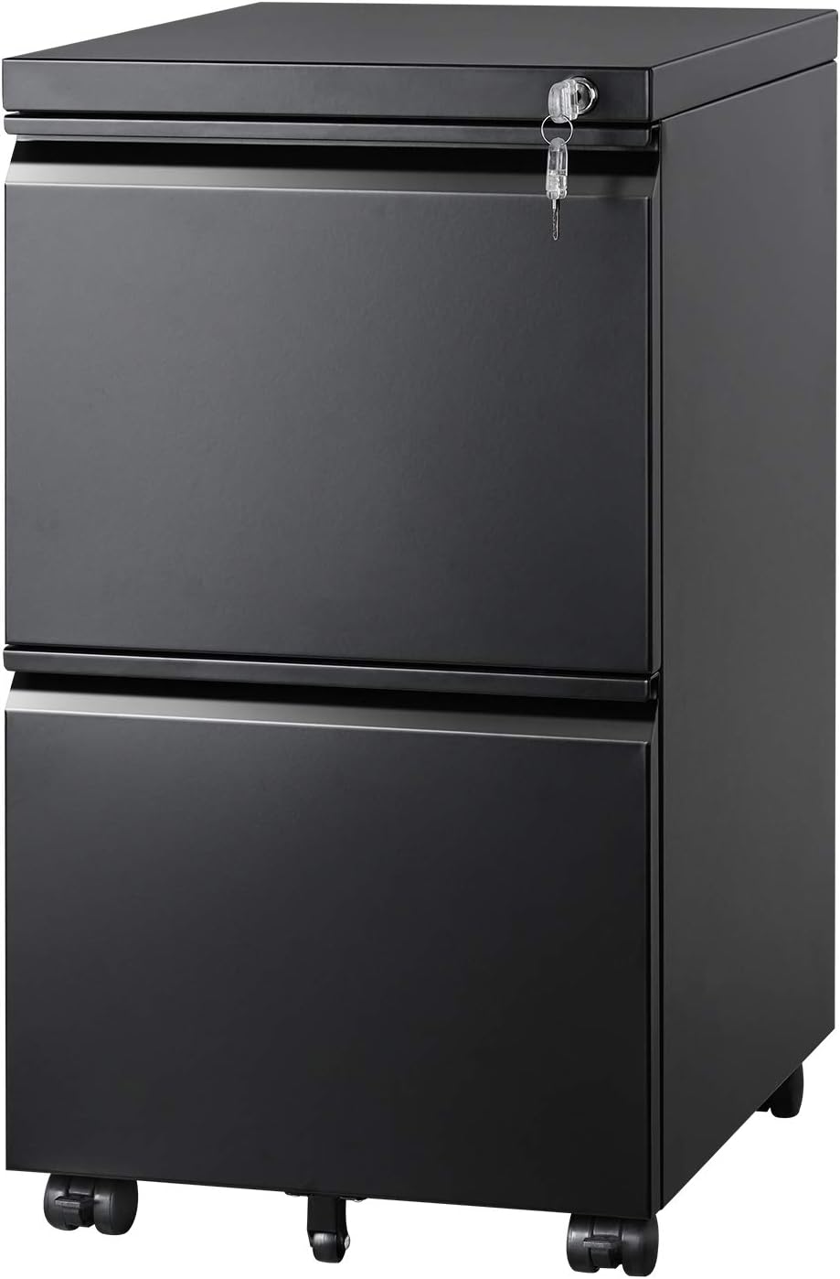 DEVAISE 2 Drawer Metal File Cabinet for Home and Office Use