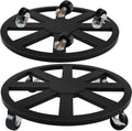 2 Pack Plant Caddy with Wheels 12in Heavy Duty Rolling Plant Stand