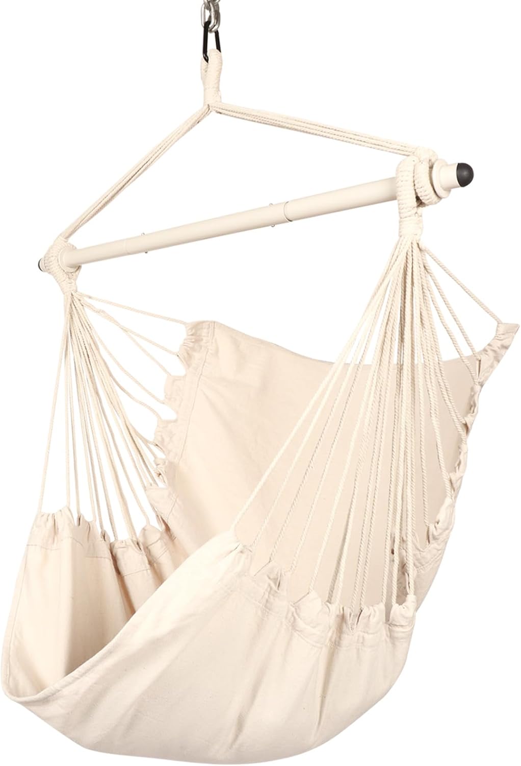 Highwild Hanging Rope Hammock Chair Swing for Indoor Outdoor Use