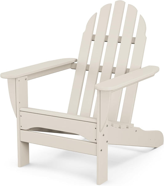 POLYWOOD Classic Outdoor Adirondack Chair in Sand Color