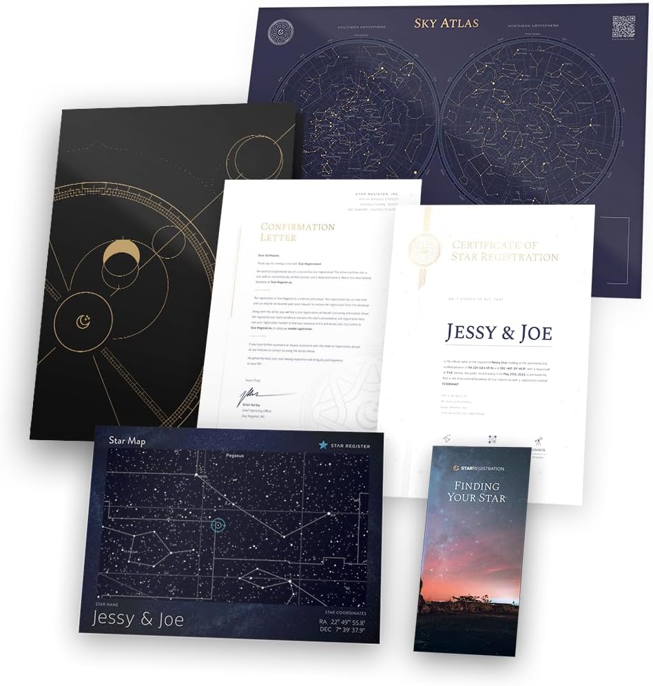 Name a Star for Anniversary - Unique Personalized Gift Folder