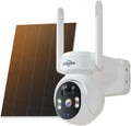 Solar Camera Outdoor 4MP Wireless Battery PTZ - 360 View