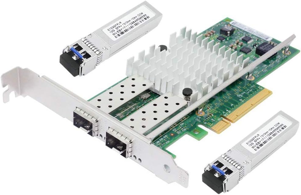10G PCI-E X8 Ethernet Server Adapter with Intel 82599 Chipset