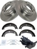 TRQ Rear Brake Pad & Rotor Kit for 1992-1999 BMW Models