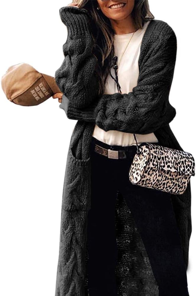 ZIWOCH Women's Long Cardigan Coats for Casual Style and Comfort
