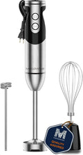1000W Copper Motor 12-Speed Immersion Hand Blender - Titanium Blades