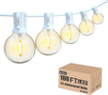 Achin Outdoor String Lights 100FT G40 Globe Patio Lights