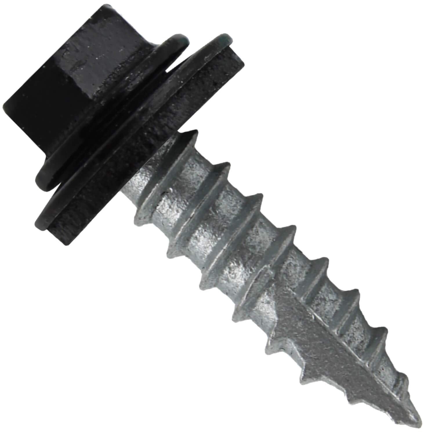 Black #14 Hex Head Sheet Metal Roof Screws for Roofing Needs