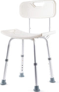 Dr. Kay's Adjustable Height Bath and Shower Chair with Backrest