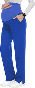 POSHGLAM Womens Maternity Scrubs Pant - Comfortable Stretch Cargo