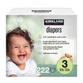 Kirkland Signature Diapers Size 3 (16-28 lb) - Soft, Super Absorbent