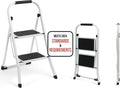 SIMPLI-MAGIC 2-Step Ladder Folding Step Stool - Stable, Compact