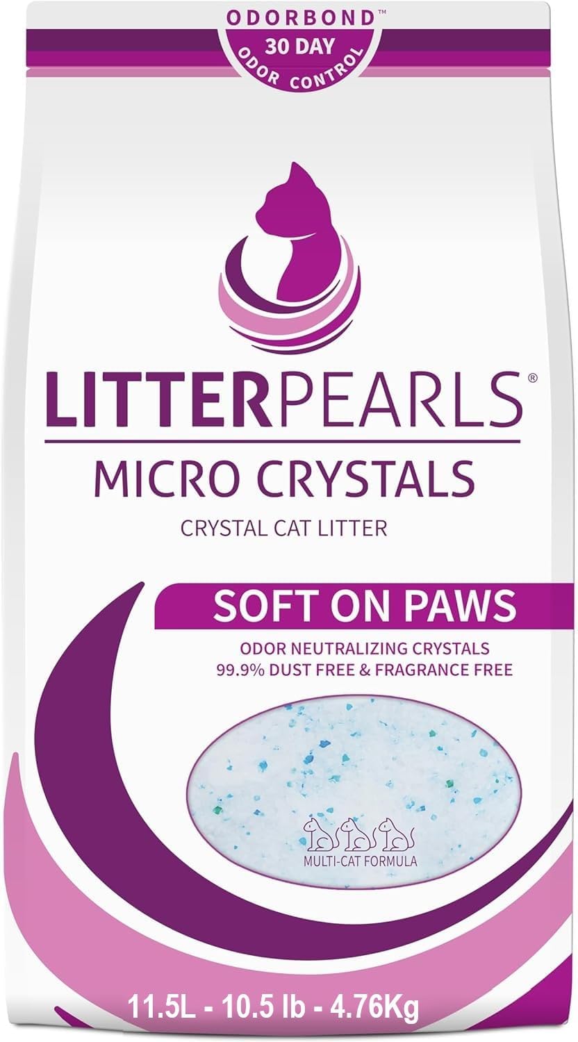Litter Pearls Micro Crystals Cat Litter for Odor Control