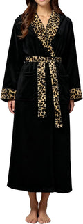 Alexander Del Rossa Womens Robe Hooded Long Plush Bathrobe - Extra