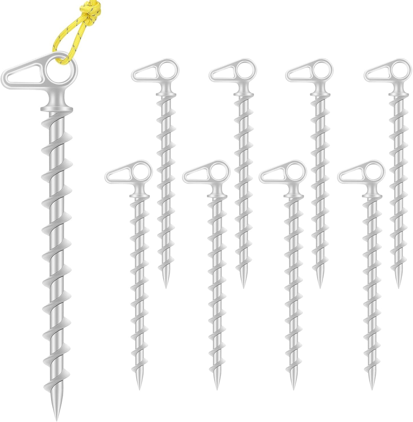 COBARYEN 11 Aluminum Beach Tent Stakes Set