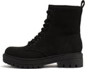 Soda FIRM Lug Sole Combat Ankle Bootie - Chunky Platform Comfort Boots