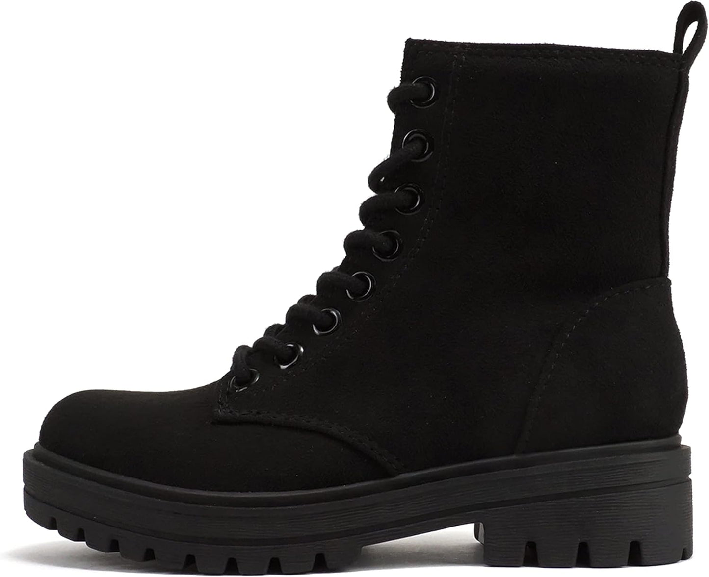 Soda FIRM Lug Sole Combat Ankle Bootie with Side Zipper