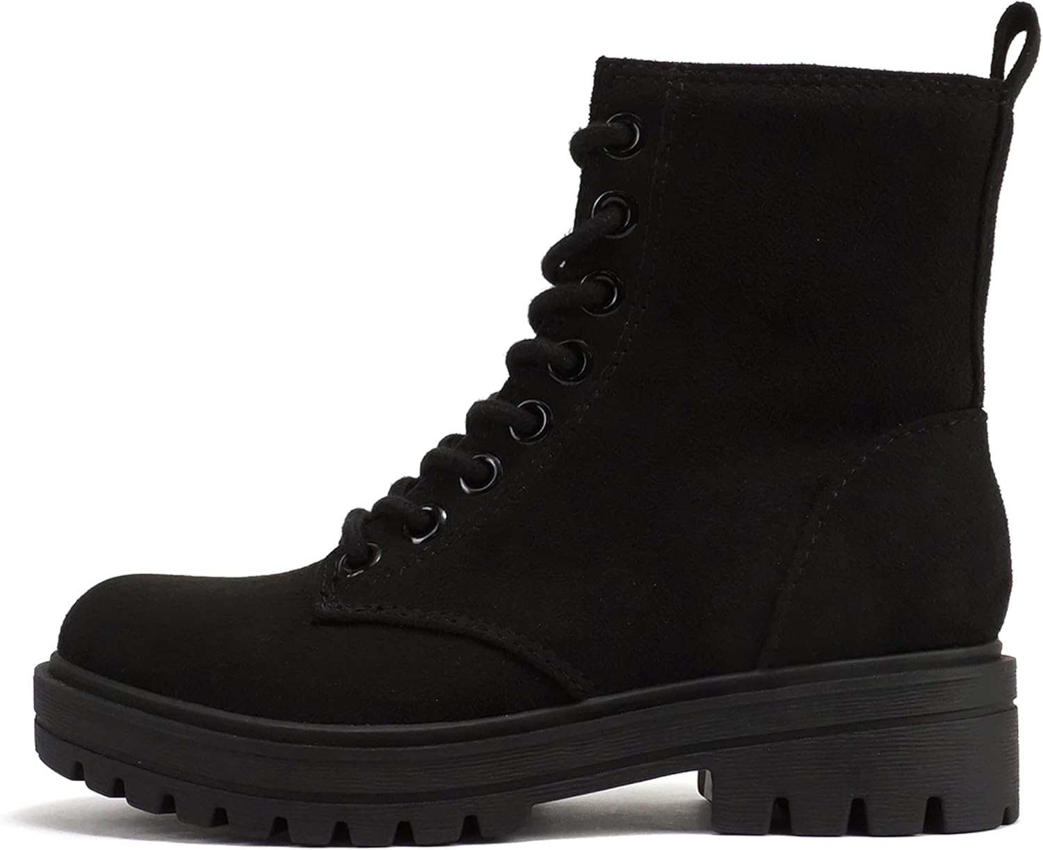 Soda FIRM Lug Sole Combat Ankle Bootie with Side Zipper