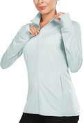 Women's Long Sleeve Running Shirt UPF 50+ Sun Protection - Full Zip