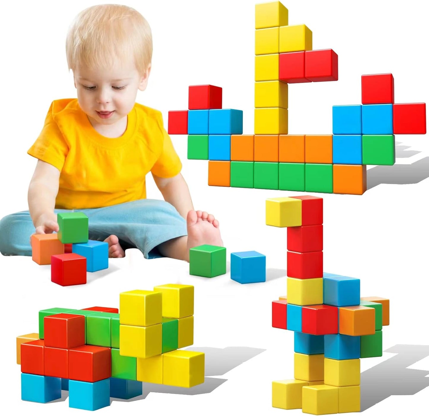 Large Magnetic Building Blocks for Toddlers - KOIEMAY STEM Toy