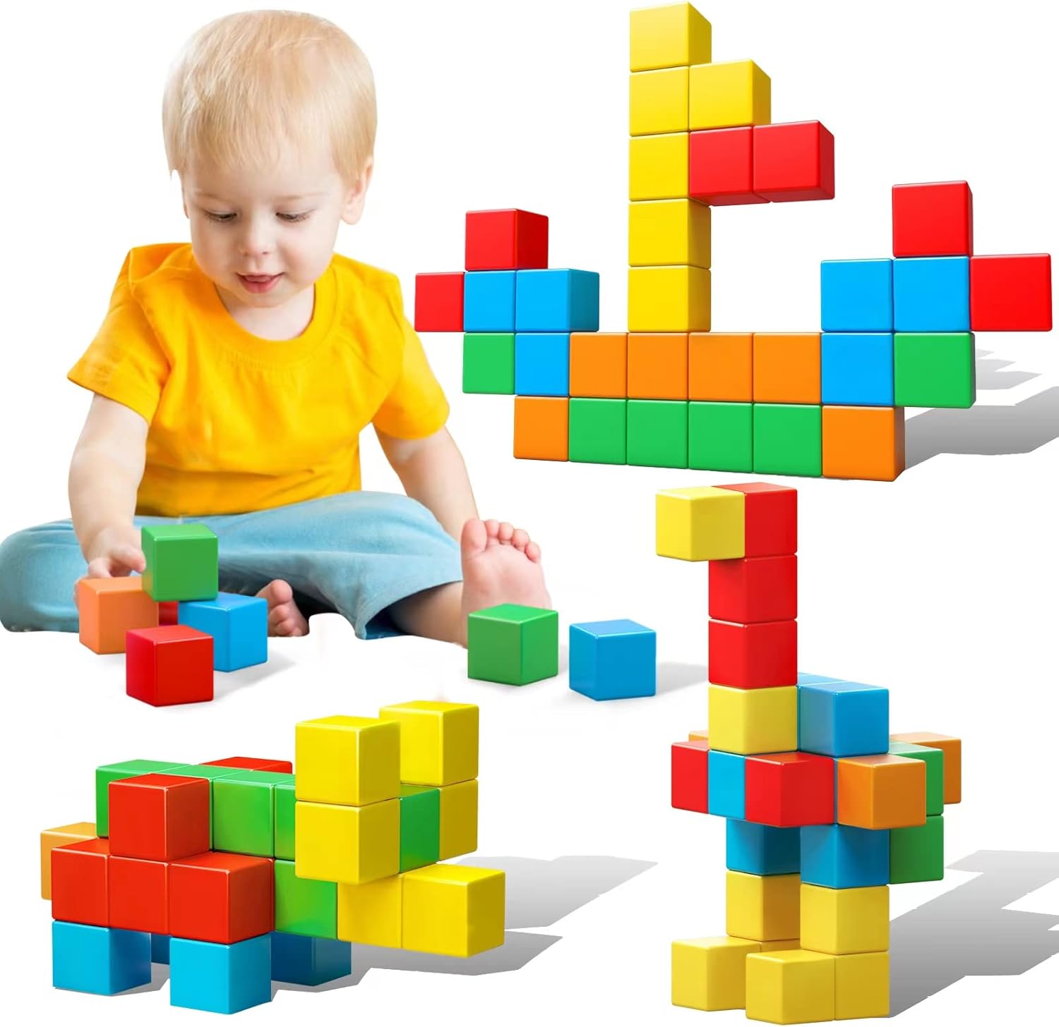 Large Magnetic Building Blocks for Toddlers - KOIEMAY STEM Toy