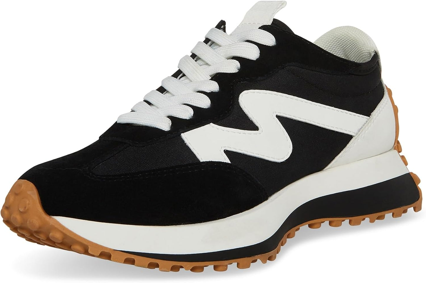 Steve Madden Womens Campo Sneakers with Stylish Panel Design