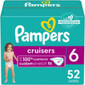 Pampers Cruisers Diapers Size 6 - 52 Count Disposable