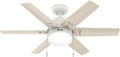 Hunter Fan 44 in Neutral White Ceiling Fan with Light - Baby Room