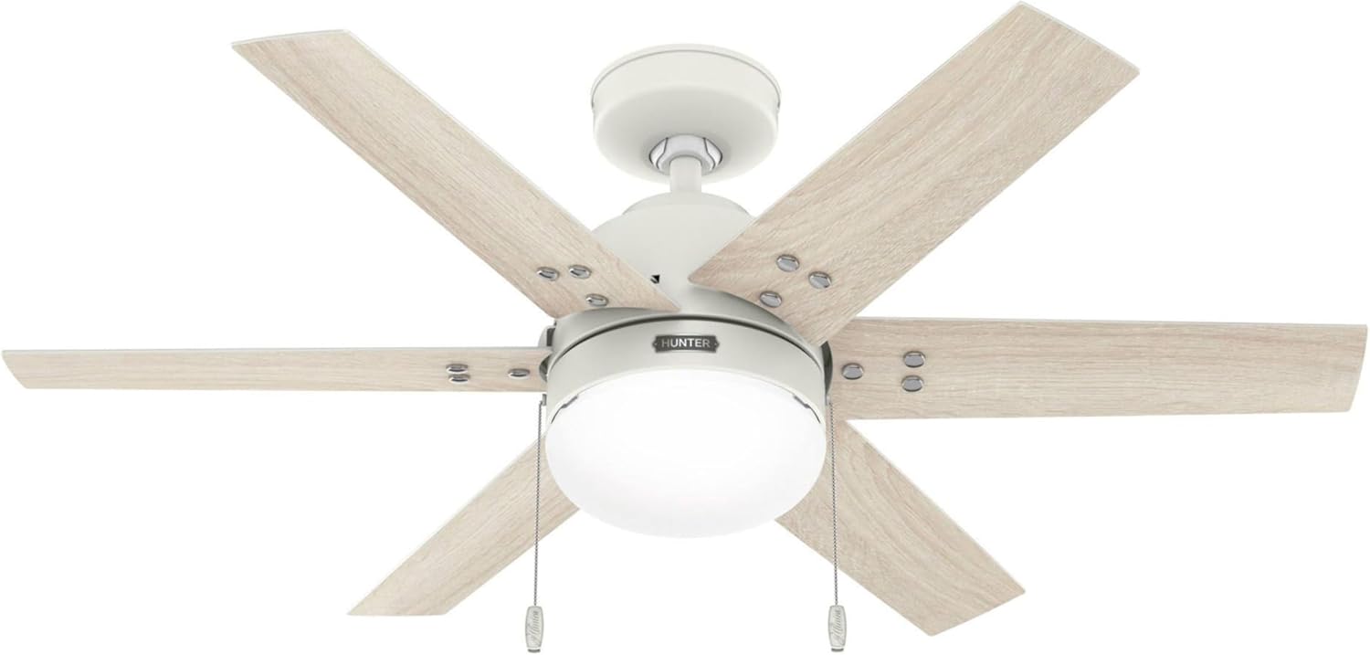 Hunter Fan 44 inch Neutral White Indoor Ceiling Fan for Kids Room