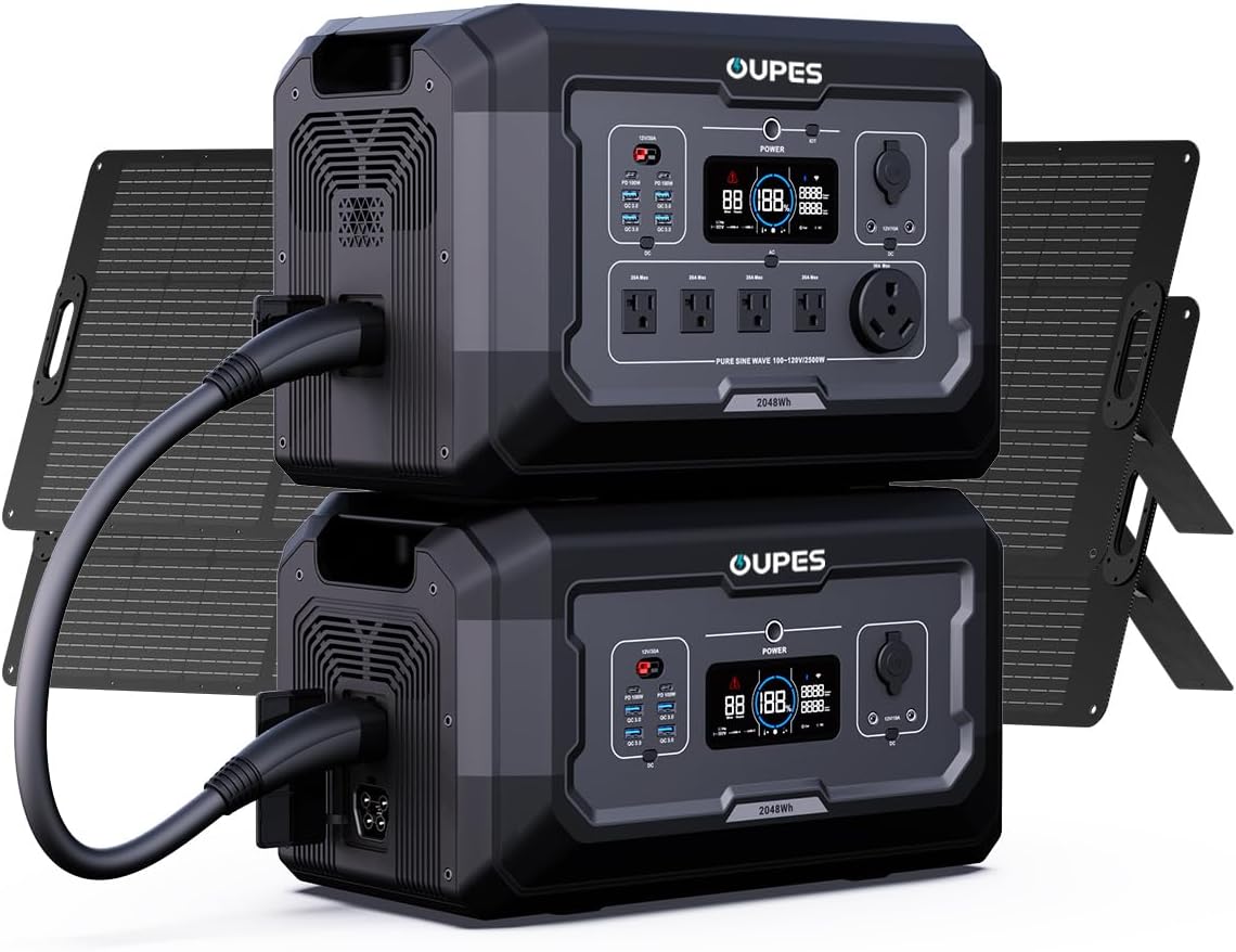 OUPES Mega 2 Power Station: Double Capacity, Solar Backup