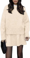 CHARTOU Women Sweater Skirt Sets for Stylish Fall Outfits