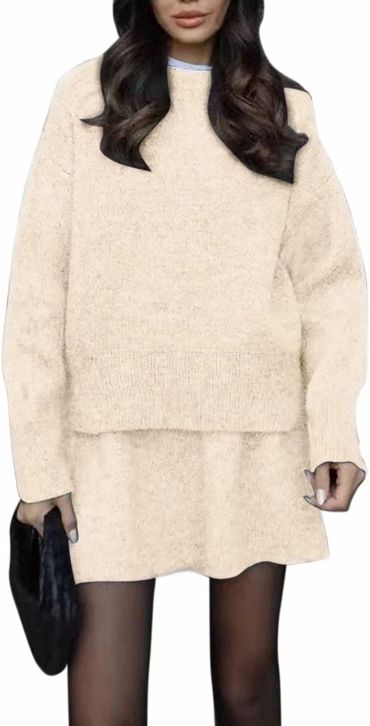 CHARTOU Women Sweater Skirt Sets for Stylish Fall Outfits