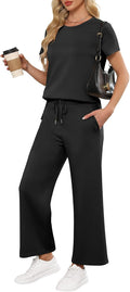 ANRABESS Women 2 Piece Lounge Set - Casual Travel Tracksuit