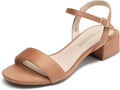 DREAM PAIRS Women's Low Heels Open Toe Ankle Strap Sandals Shoes