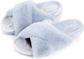 FITORY Womens Open Toe Slipper with Cozy Lining and Comfort