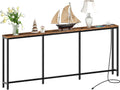 78.7 in Console Table with Charging Station - Slim Behind Sofa Table