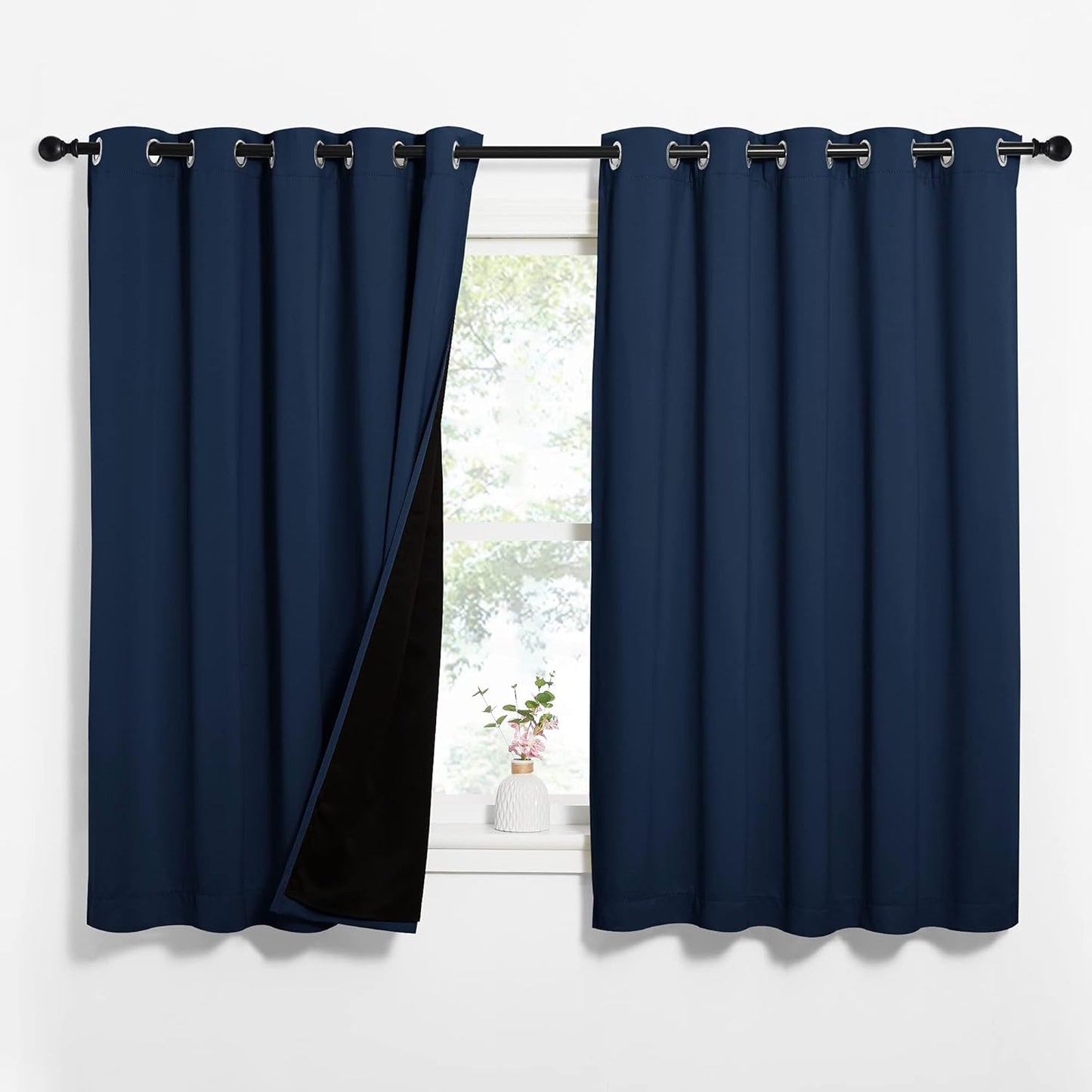 NICETOWN 100% Blackout Curtain Panels for Nursery Room