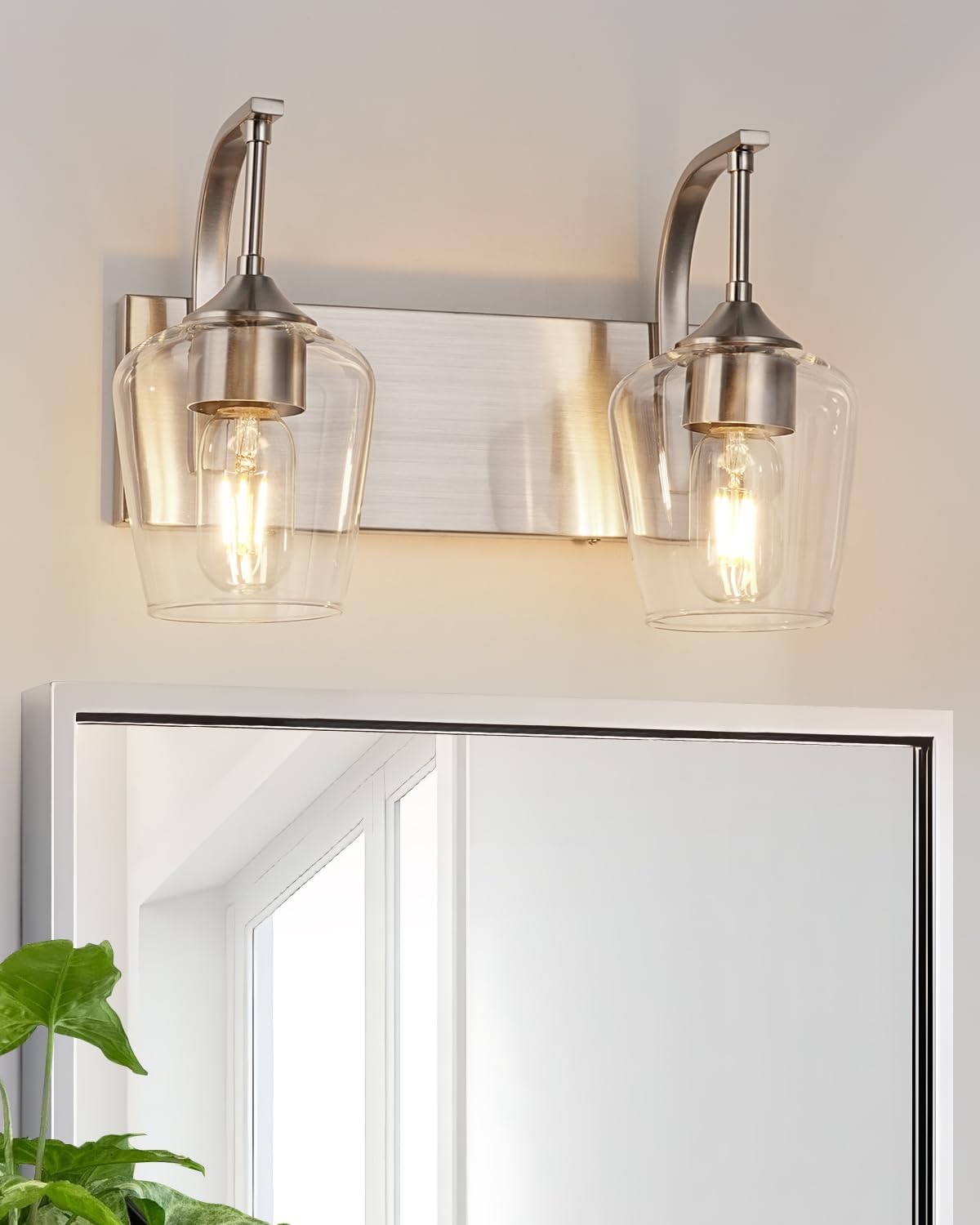 Brushed Nickel Bathroom Light Fixtures for Modern Spaces