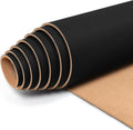 Linen Cork Board Roll Black 48in x 36in - Frameless Fabric Covered